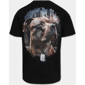 Pánská móda PitBull West Coast Triko HERO - černé - PWC_PTHERO_BLK Velikosti: XL