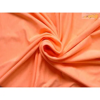 světle oranžový bavlněný úplet punto