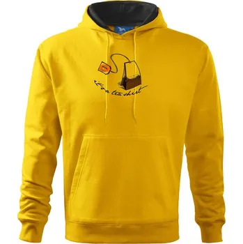 Pánská mikina It's a tea shirt - Mikina pánská Cape s kapucí - 3XL ( Žlutá )