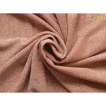 oranžová společenská látka se stříbrnými glittery 19