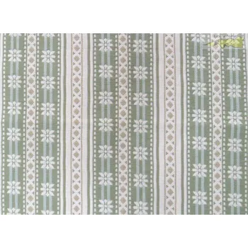 potahová látka 2 zelený proužek š.280cm