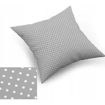 Povlak na dekorativní polštářek Povlak na polštářek "jasiek" 40x40 100% BAVLNA Šedé puntíky