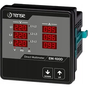 Multimetr 3-fázové digitální měřiče Multimetr proudu Napětí Indikátor frekvence 100A