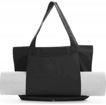 podložka na cvičení TAŠKA NA JÓGU A PILATES, 37x35 cm, ČERNÁ