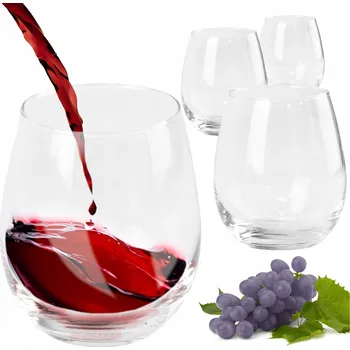 Sklenice 4X SKLENICE NA WHISKY NÁPOJŮ DRINKŮ DÁREK 390ML SADA SADA SKLENIC