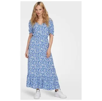 Dámské šaty ONLY Letní šaty Chianti 15270519 Modrá Regular Fit XS