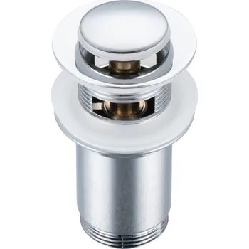 Sifon AQUAUNO UMYVADLOVÁ VÝPUST KLIK-KLAK MOSAZNÁ CHROMOVÁ S PŘEPADEM model 4