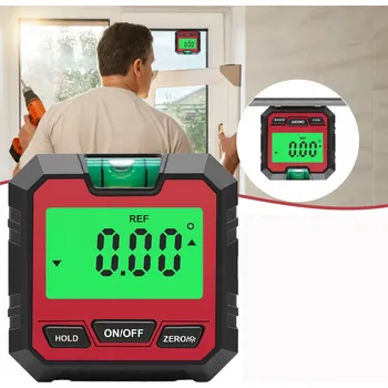 Vodováha Digitální úhloměr s LCD displejem a magnetem, sklonoměr, vodováha