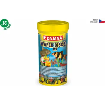 Krmivo pro rybičky Dajana Wafer Discs Mix, potápivé disky – krmivo, 250 ml