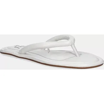 Dámské žabky Kožené žabky Naked Wolfe Grenada dámské, bílá barva, na plochém podpatku, Grenada White Leather Grenada.White.Leather 00X, EUR 37