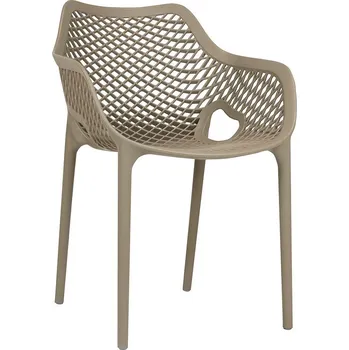 Zahradní jídelní židle AIR taupe s područkami