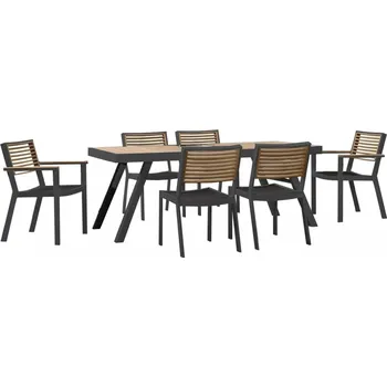 Zahradní sestava Zahradní 6 místná jídelní souprava YORK BLACK