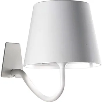 Venkovní osvětlení Zahradní nástěnná lampička POLDINA bílá