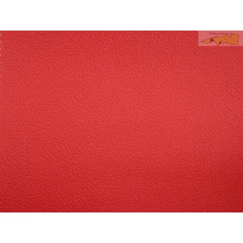 potahová koženka červená