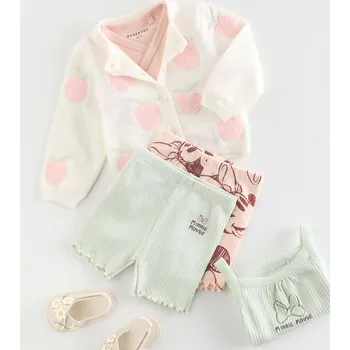 Dívčí spodní prádlo Reserved - Bavlněné šortky 2 ks Minnie Mouse - pastelově růžová - 218EP-03X - 218EP-03X-80