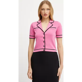 Dámský svetr Kardigan Morgan MEDIN růžová 30X, vel. XS
