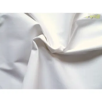 bílý bavlněný satén