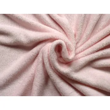 flanel fleece světle růžový