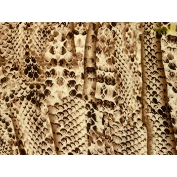 hedvábná šatovka 3177 vzor hadí kůže