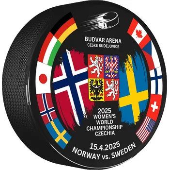 Puk FansArena Puk Ice Hockey Women's World Championship Czechia MS 2025 Dueling 15.04.2025 Norway vs. Sweden