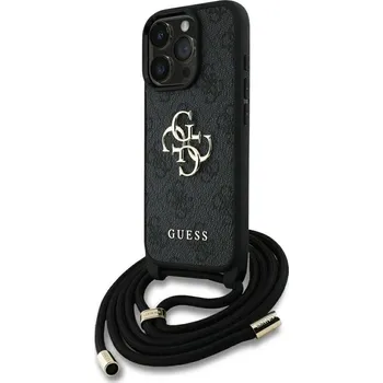 Pouzdro GUESS pro IPHONE 16 Pro Max GUHCP16XP4GMGCRK (CBDY PU 4G Big Logo W/Cord Strap) černé
