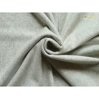 počesaná teplákovina 70 melánž šedá