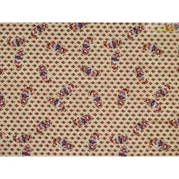 béžová šatovka 2410 s kvítky