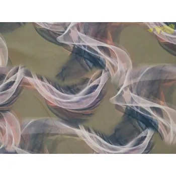 khaki zelená hedvábná šatovka 3125 magické linie