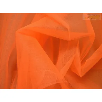 tyl neonově oranžový š. 280 cm