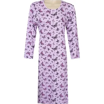 Dámská noční košile Dámská Noční Košile FOLTÝN DKHL 316 Velikost: 4XL, Materiál: Dlouhý rukáv