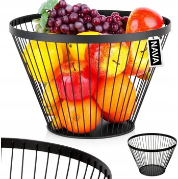 Obraz Kovový koš na ovoce černý