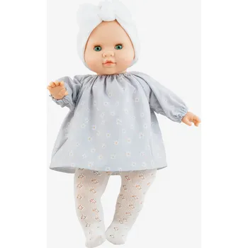 Panenka Realistické miminko Ana ve světle modrých šatech od firmy Paola Reina ( Los Manus 36 cm)