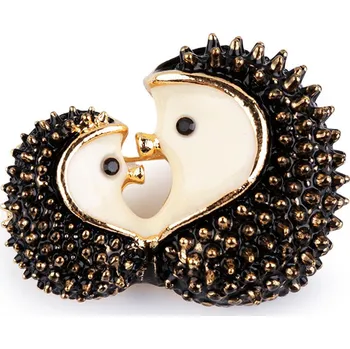 Brož Brož ježek, barva 2 krémová světlá zlatá