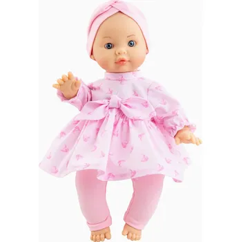 Panenka Realistické miminko - holčička Lidia v růžových šatech od firmy Paola Reina (Realistické miminko Andy Primavera 27cm)