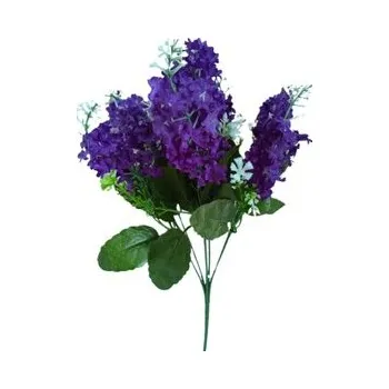 umělá květina Šeřík svazek, tm. fialová J204 tm. fialová