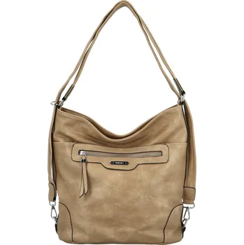 Kabelka Trendy dámský koženkový kabelko-batoh Basile, béžový