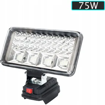 Svítilna LAMPA PRO MAKITA 18V halogen PRACOVNÍ SVÍTILNA SVĚTLO S 2X USB 7 PALCŮ 57 LED 75W