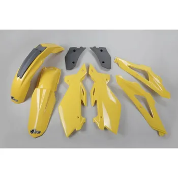 UFO kompletní sada plastů HUSQVARNA CR 125/250 2T 06-08 barva žlutá (UFO kompletní sada plastů HUSQVARNA CR 125/250 2T 06-08 barva žlutá)