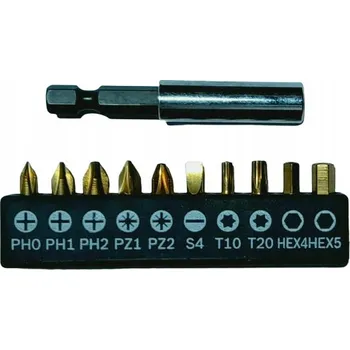 Bit BOSCH Sada bitů 10 ks s držákem – PH, PZ, Imbus (Hex), Torx