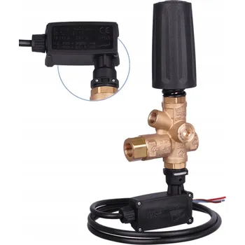 Instalatérský materiál BY-PASS ventil BRV31 T 3/8 s mikrospínačem, přepouštěcí ventil, zpětný ventil, MOSAZ