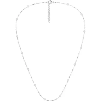 Náhrdelník Postříbřený náhrdelník Lilou 240/400/LAN/KUL/SR stříbrná SLV, vel. ONE SIZE