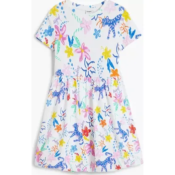 Dívčí šaty Dívčí šaty Desigual bílá barva, mini, 25SGVK03 00X, vel. 128