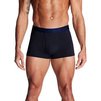 Pánské spodní prádlo Pánské boxerky Under Armour PERFORMANCE COTTON 3IN (3-PACK) modré 1383891-410 - XXL | UK 11,5 | US 12,5