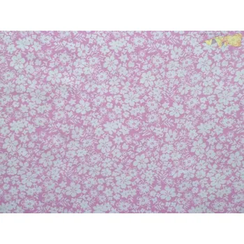 růžová viskózová šatovka 3127 s kvítky