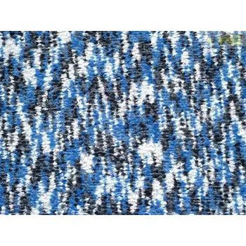 pletenina 2430 modrý vzor