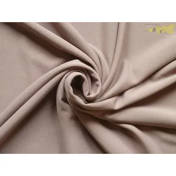 tmavě béžový úplet scuba crepe 1067