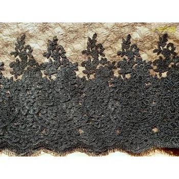 Krajka černá elastická krajka 2188