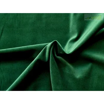 samet lahvově zelený