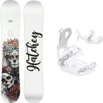 Zimní sport Hatchey Eternity dámský snowboard + Raven Fastec FT360 white vázání 143 cm + M (EU 39-42) + DÁREK + Doprava ZDARMA