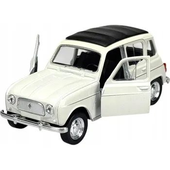 autíčko WELLY OLD TIMER RENAULT 4 BÍLÝ 1:34 NOVÝ KOVOVÝ MODEL 43741